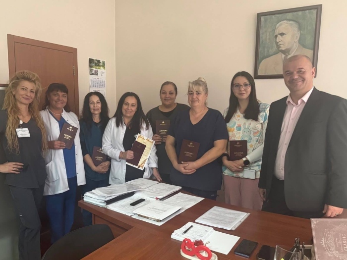 Кюстендил бори кадровата криза: Седем нови медсестри стипендиантки започват работа в МБАЛ “Д-р Никола Василиев”