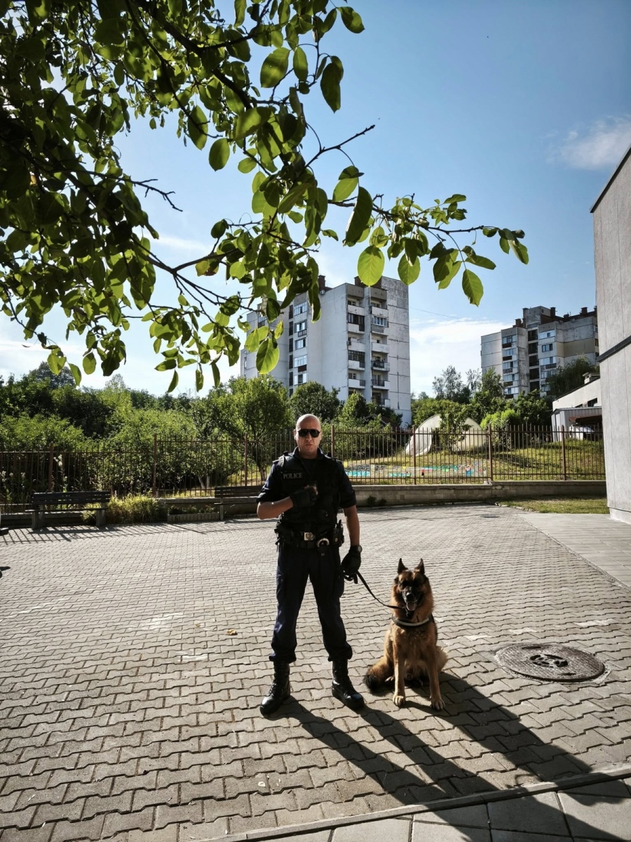 Служебно куче и неговият водач спасиха възрастен кюстендилец