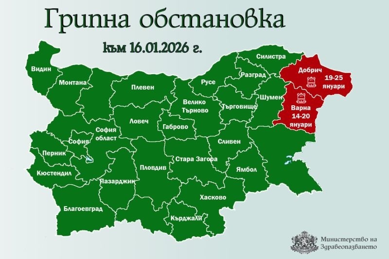 Обявиха грипна епидемия и в област Добрич