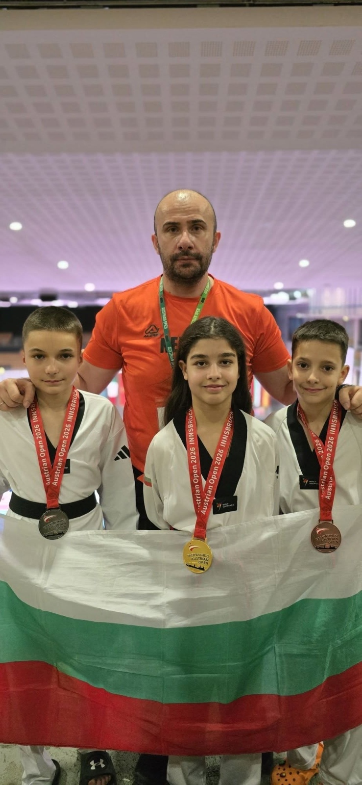 Таекуондо клуб Нерон - Кюстендил се завърна с пълен комплект медали от Austrian Open 2026