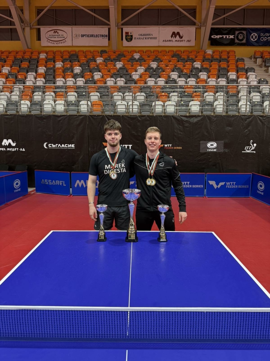 СКТМ „Марек-Дигеста“ с впечатляващ успех на Държавното първенство по тенис на маса за мъже