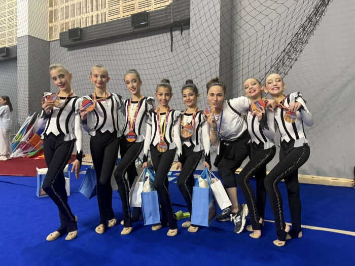 Гордост за „Вихрен“- Сандански: Мишел Петкова с бронз от детското световно по естетическа гимнастика