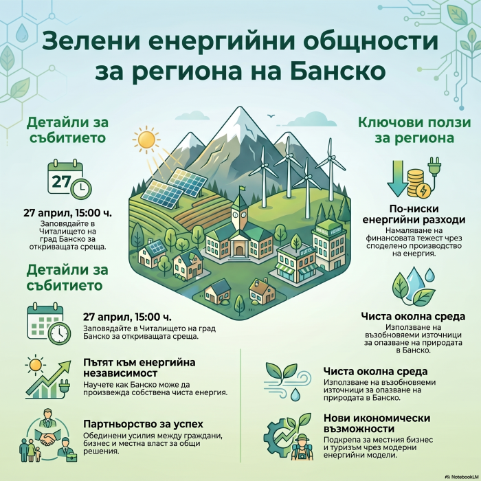 Банско поема към енергийна независимост с нова местна инициатива