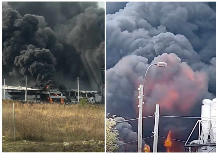 Чужденец загина при огромен пожар в склад в Бяла, обявиха бедствено положение