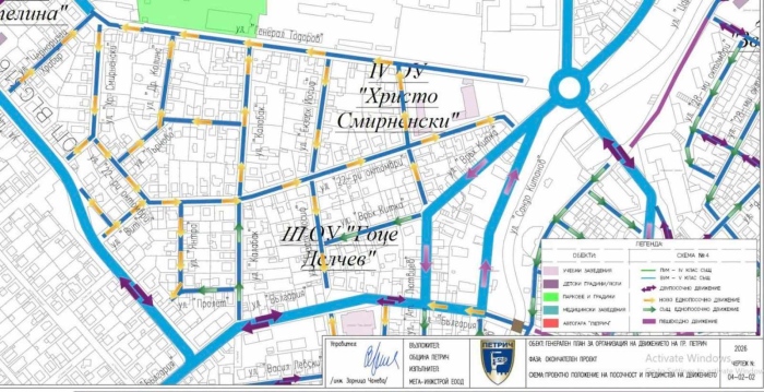 Нова организация на движението в района над Градския парк в Петрич